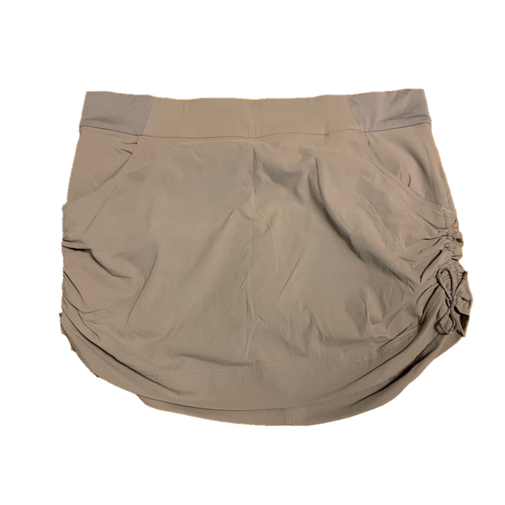 Columbia Omni-Shield Ruched Skort XL Gray Hiking Golf Athletic Skirt